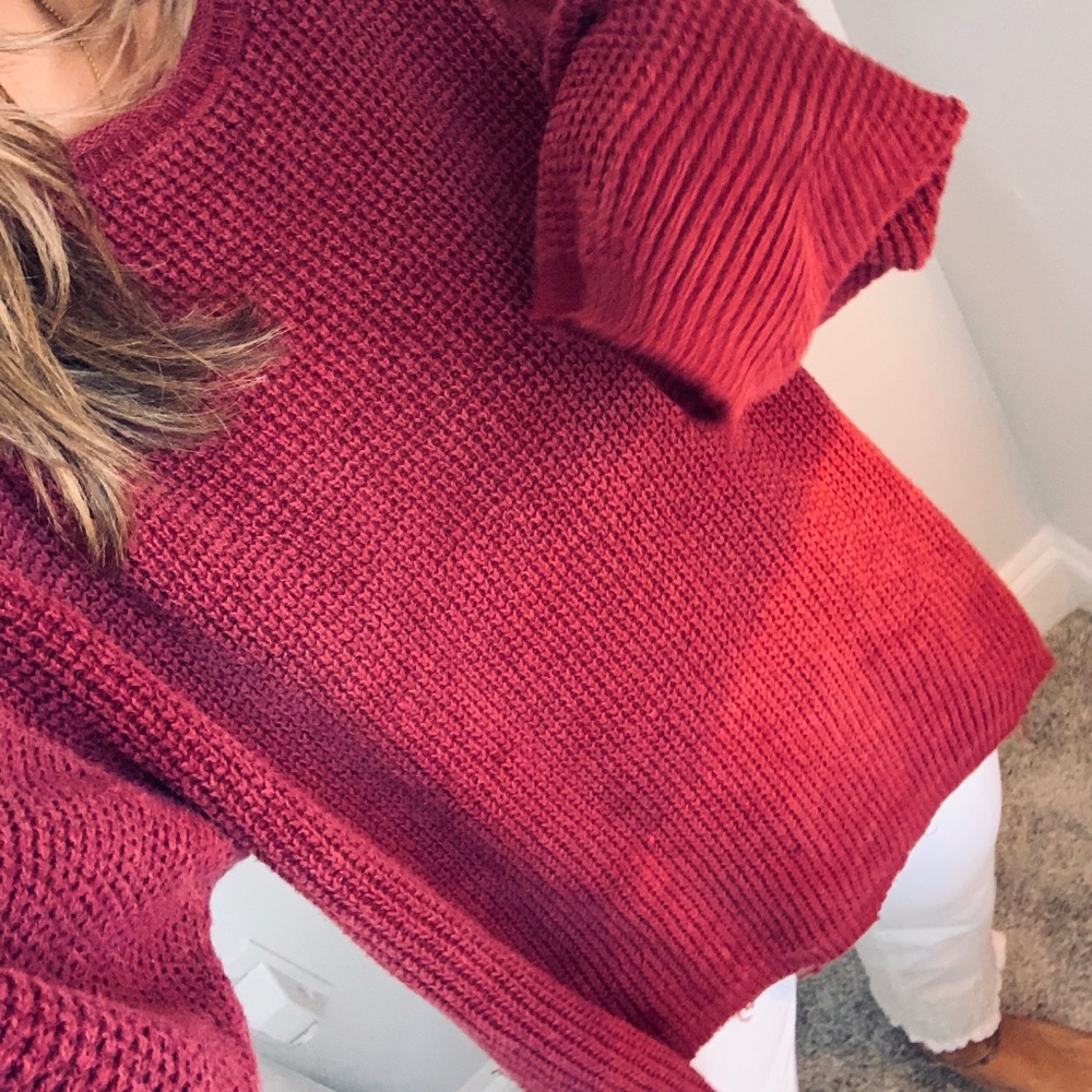 Maroon Boyfriend Sweater! Really, my ex boyfriends